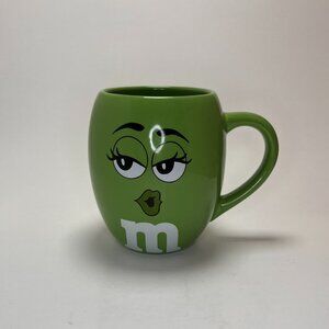 Green M&M mug